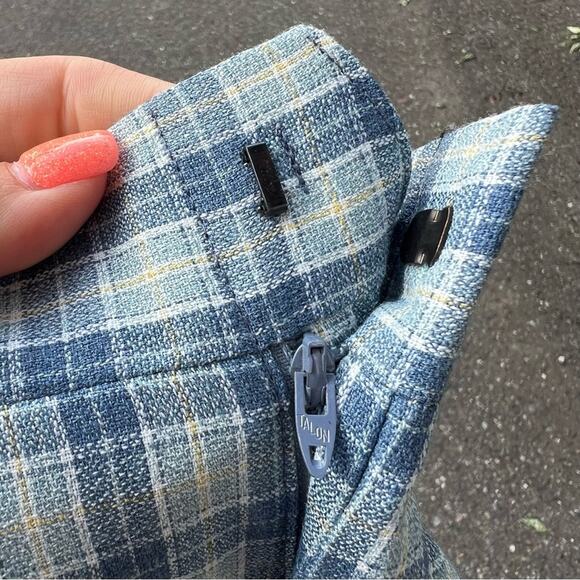 60s Jack Nicklaus HART SCHAFFNER MARX blue plaid polyester golf pants NWT 33x36 - Picture 5 of 10